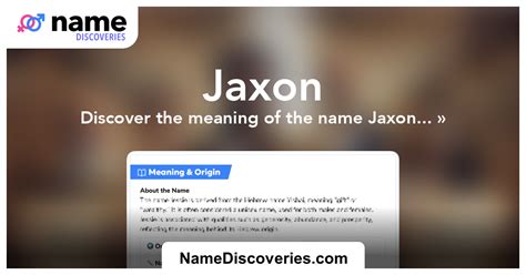 jaxon發音|Jaxon: Name Meaning, Origin, Popularity,